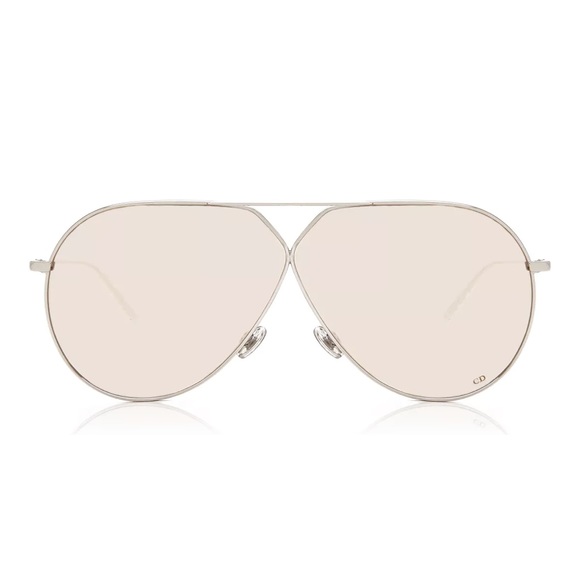 DIOR DIORSTELLAIRE3 Palladium/Gold Mirrored Unisex Aviator Sunglasses - Picture 4 of 4